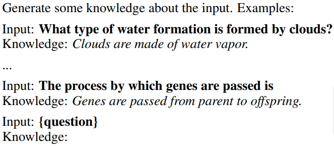 Knowledge generation prompt